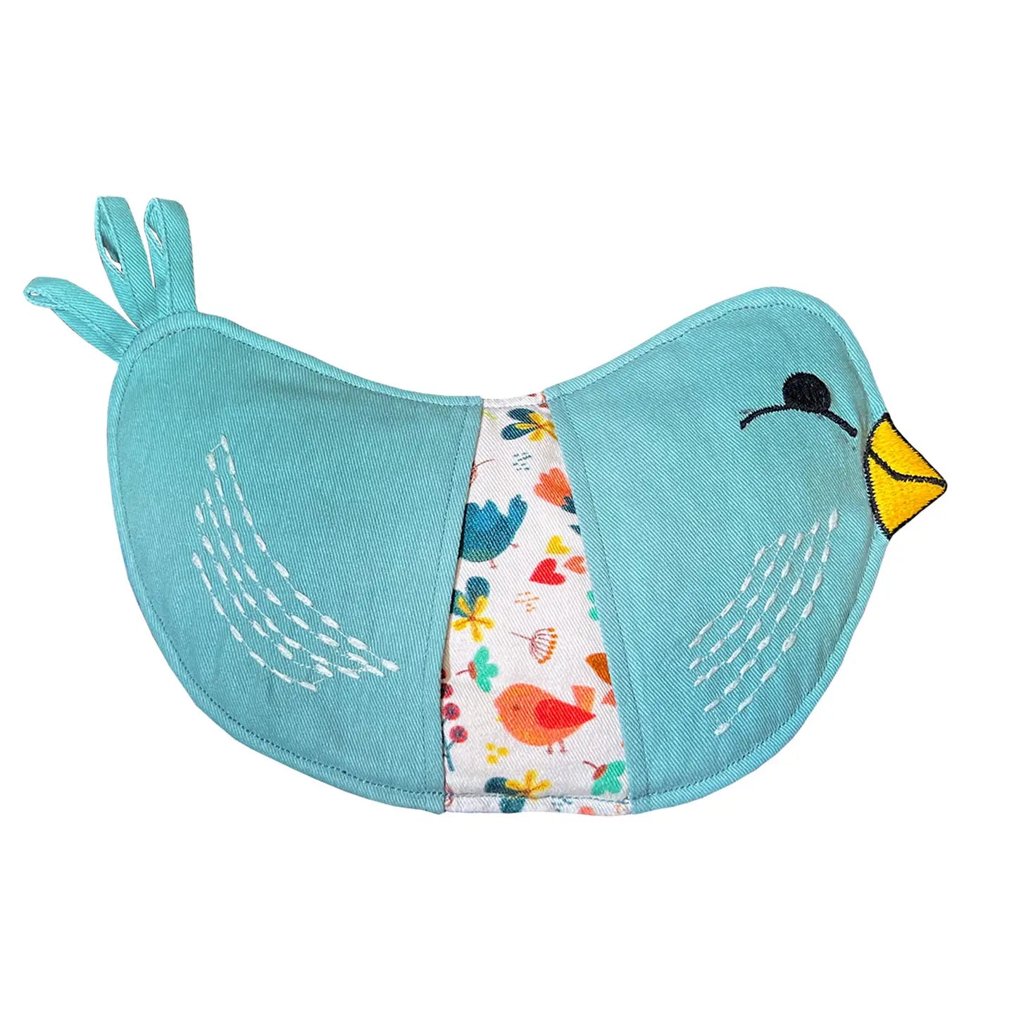 Birds of Happiness Tea Towel & Bird Oven Mitt - 2 Piece Set