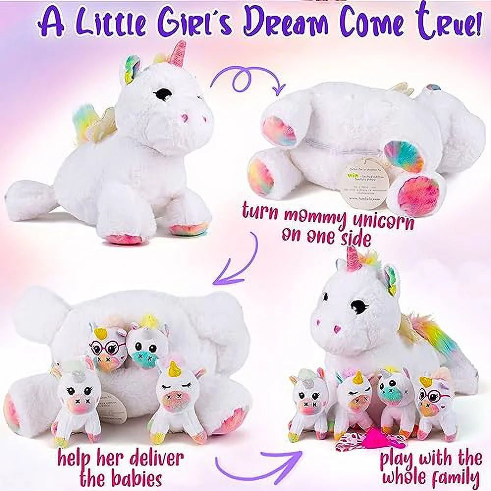5-in-1 Surprise Unicorn Plush