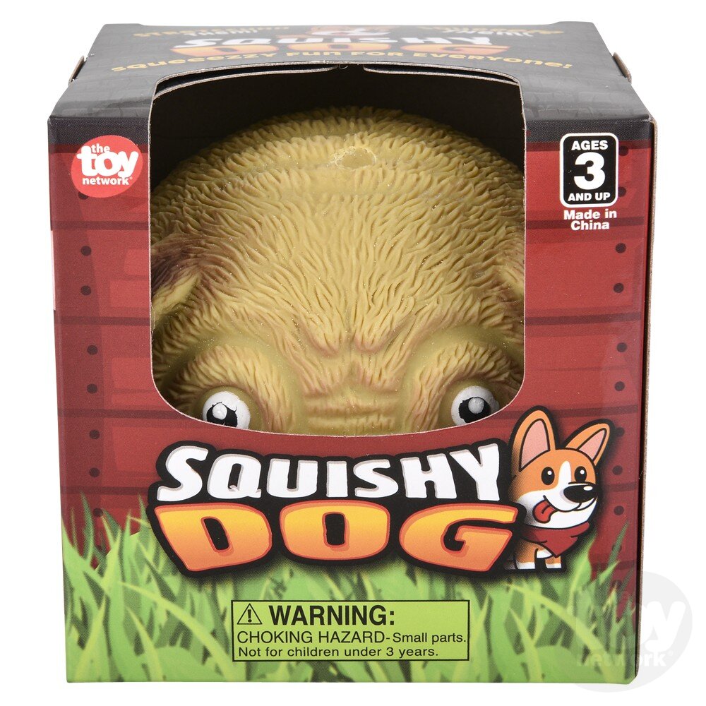 4" Squish And Stretch Puffy Dog