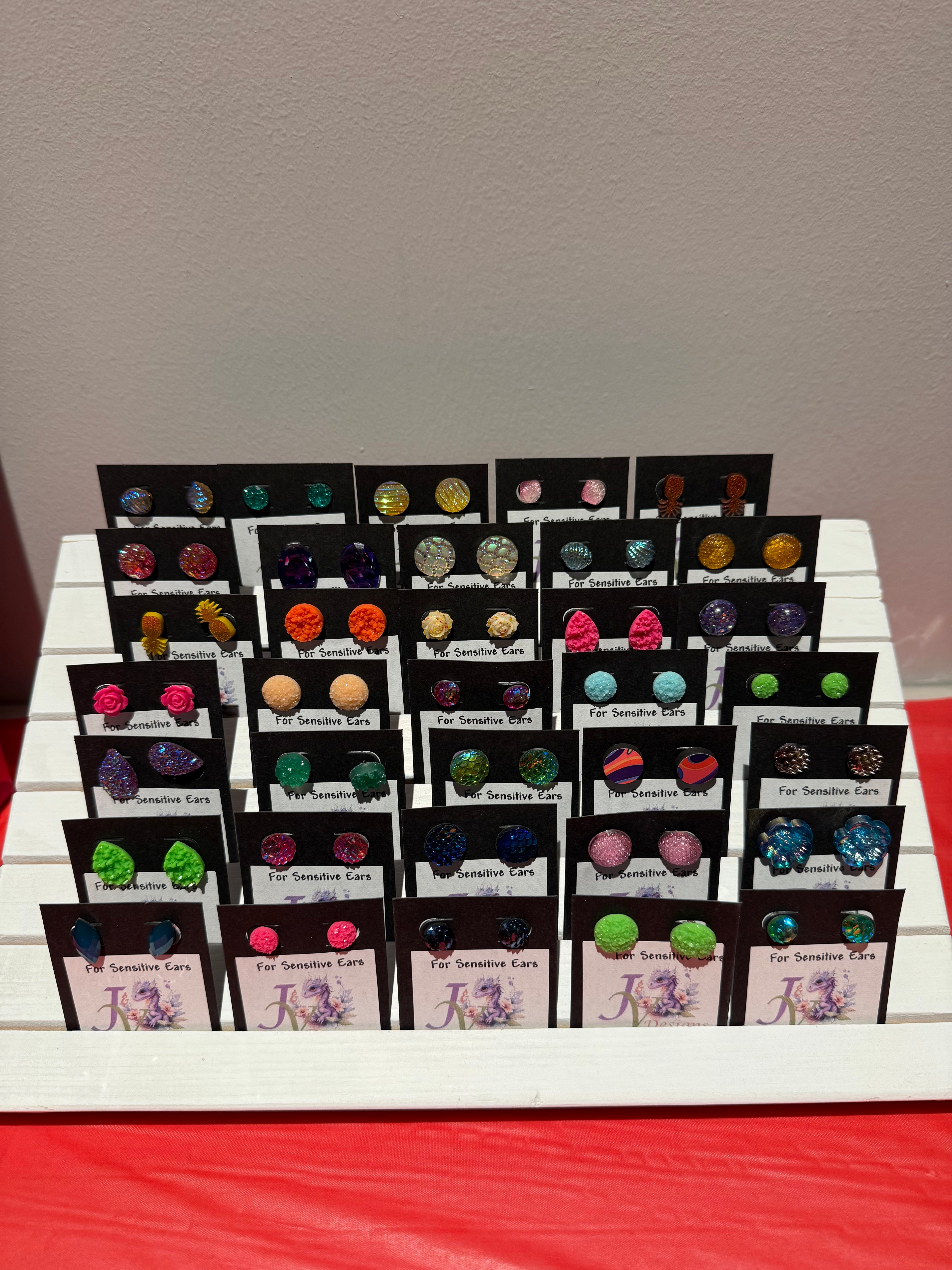 Assorted Post Earrings - For Sensitive Ears