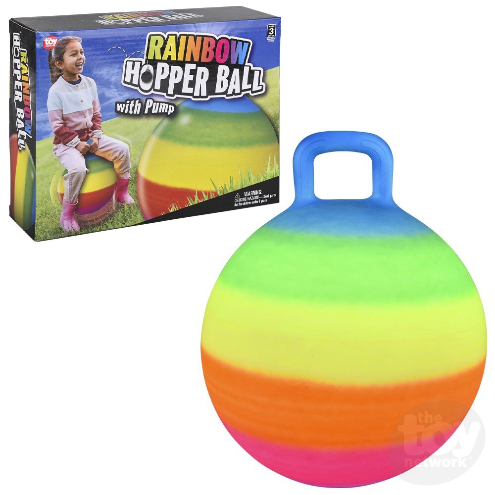 18" Rainbow Hopper Ball