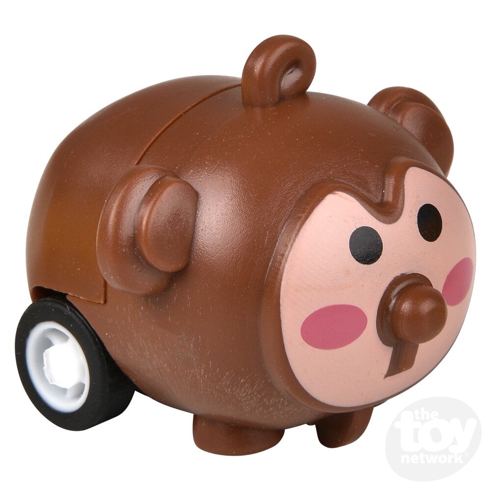 1.5" Mini Animal Pull Back Car