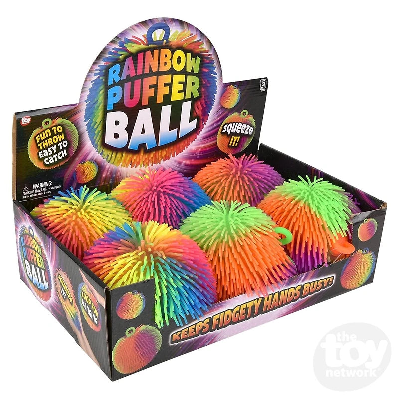 7" Rainbow Puffer Ball